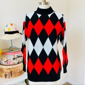 Vintage 80’s GARAN BY Marita Diamond Knit Sweater